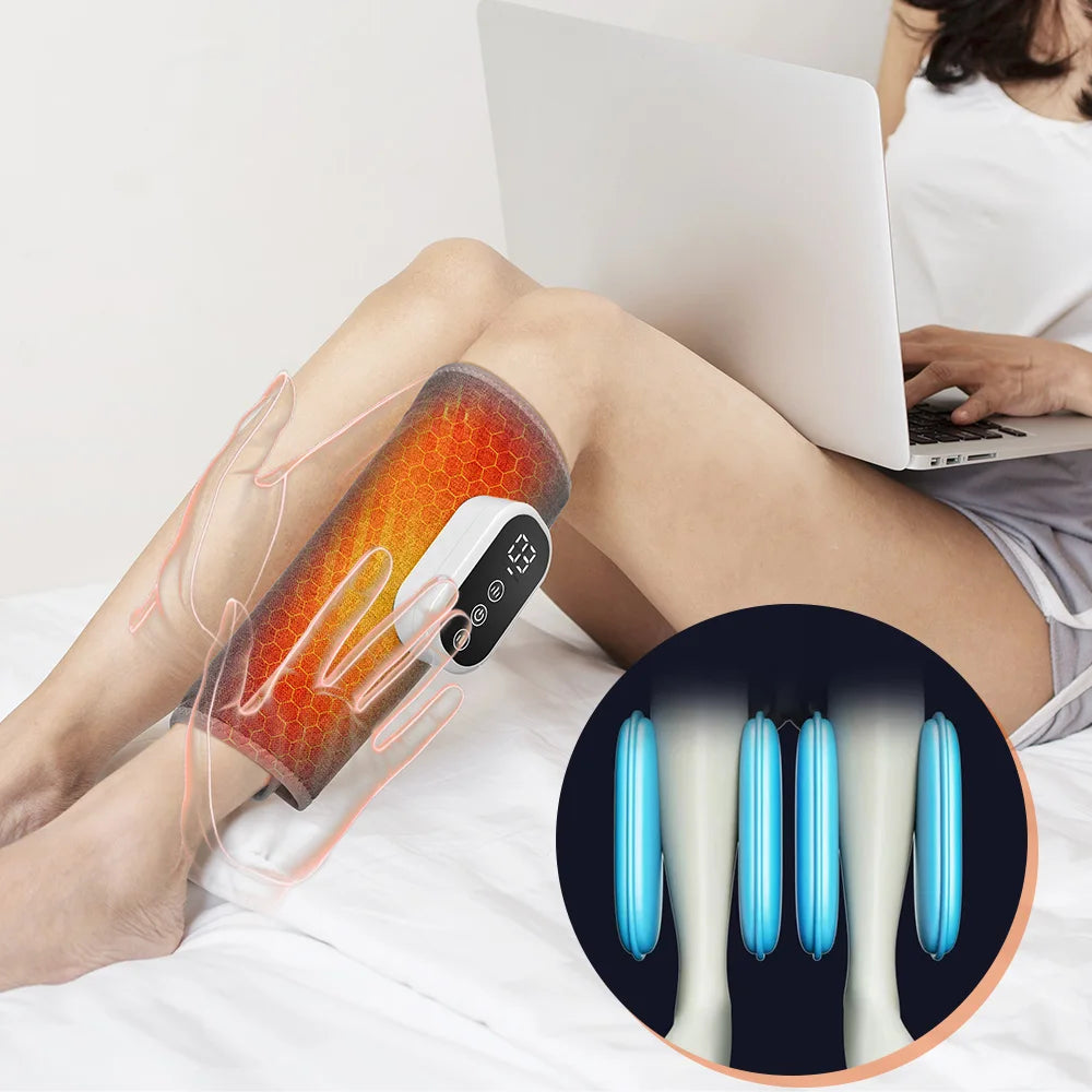 Cordless 360° Airbag Compression Leg Massager (3 Modes, Heating)