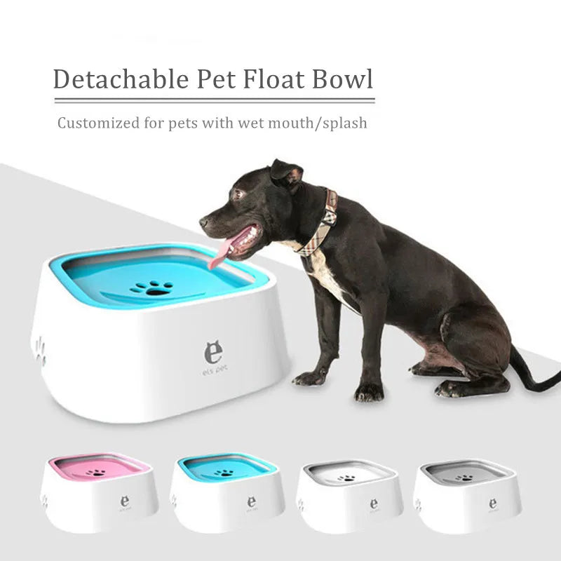 1.5L Pet Floating Non-Wetting Mouth Water Bowl