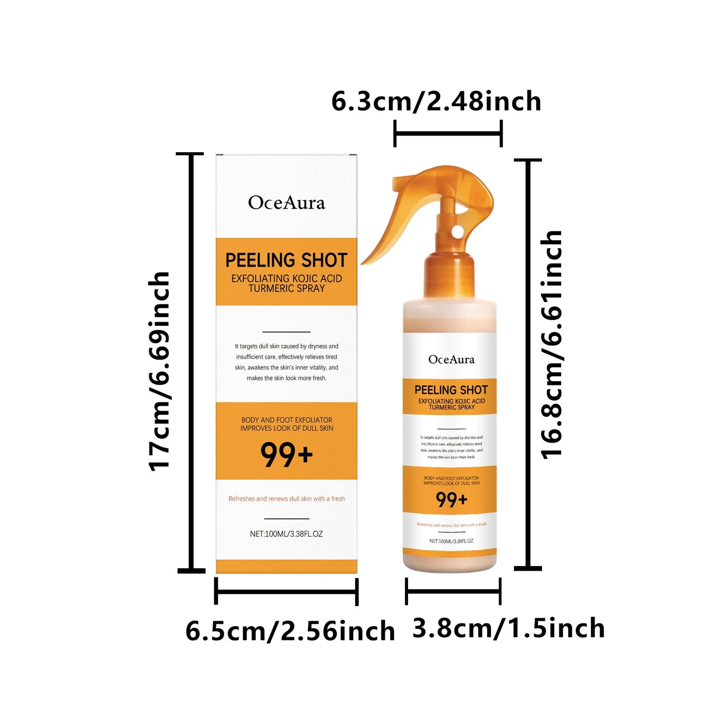 OCEAURA Turmeric Exfoliating Spray