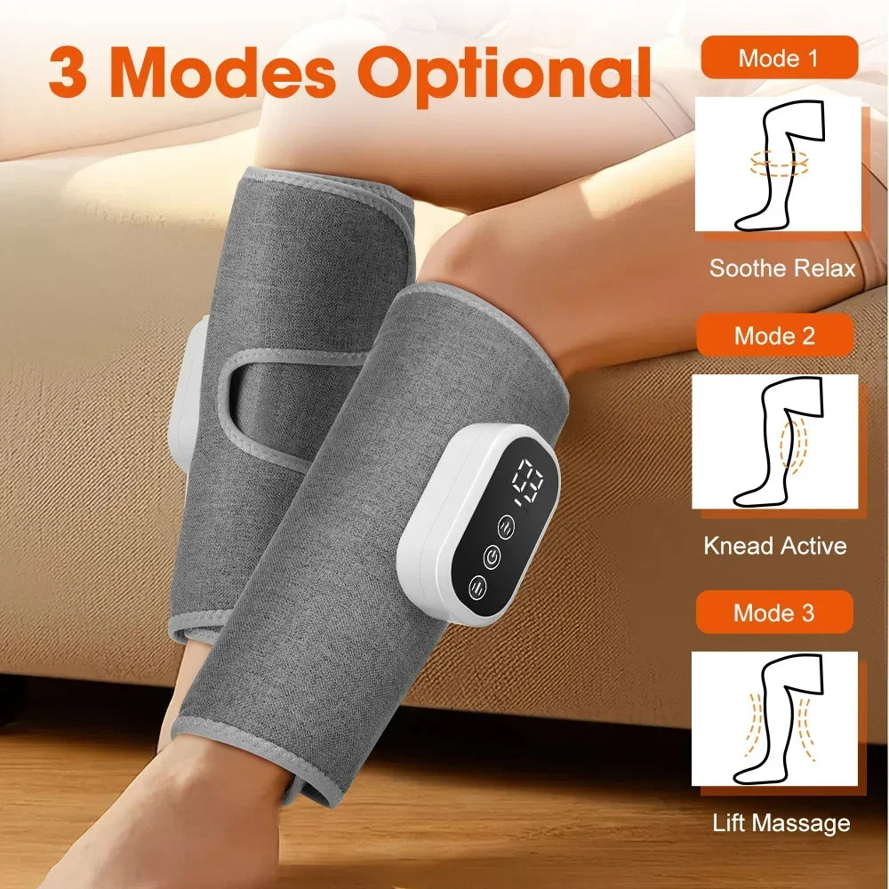 Cordless 360° Airbag Compression Leg Massager (3 Modes, Heating)