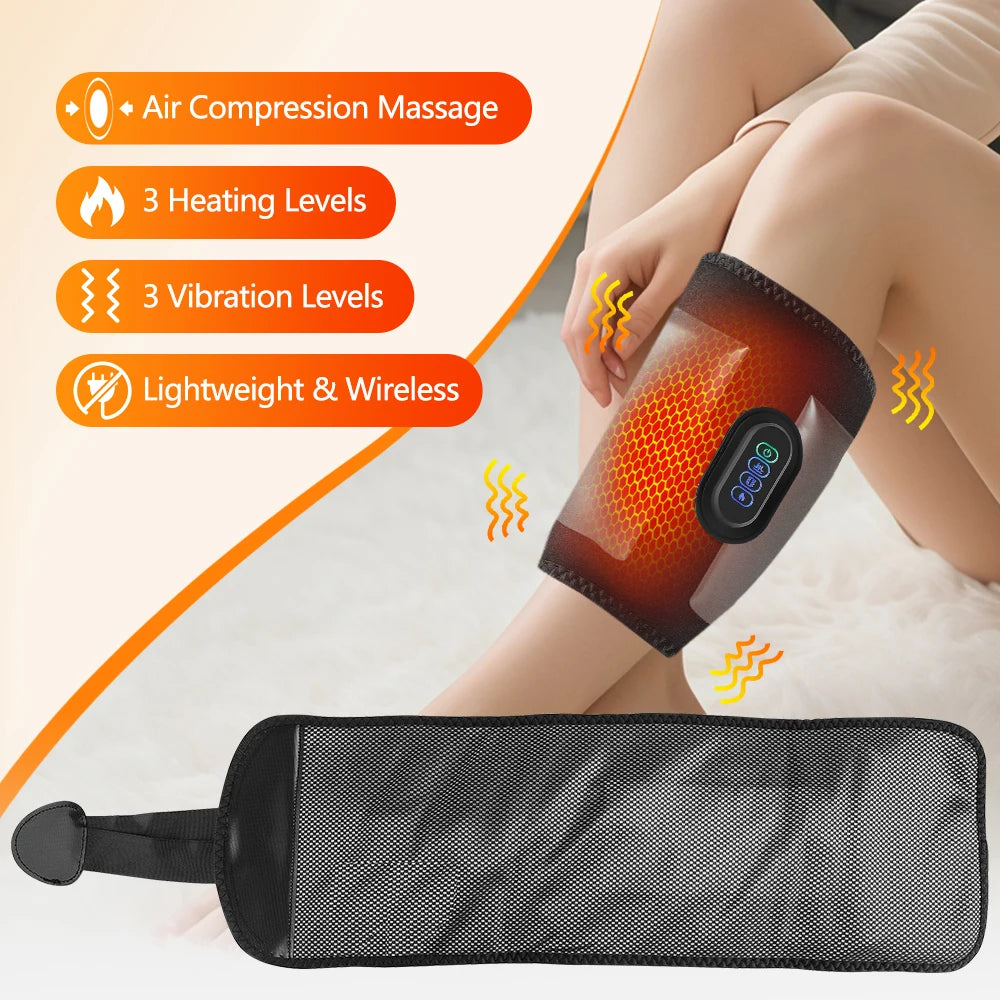 Cordless 360° Airbag Compression Leg Massager (3 Modes, Heating)