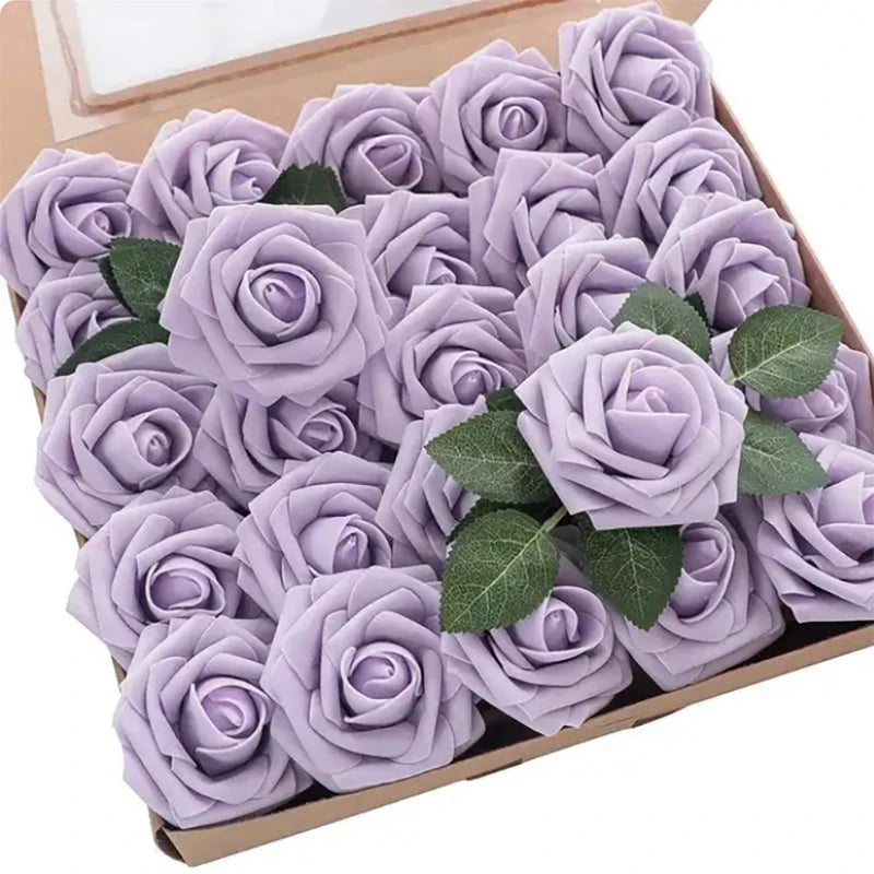 Rose Artificial Foam Flowers (10–100 pcs) — Wedding, Centerpieces & Gifts