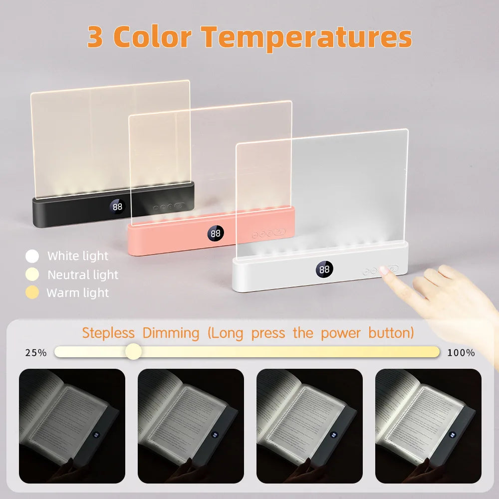 Smart LED Flat Reading Light - Eye-Friendly