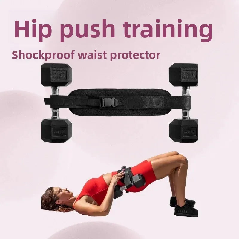 Hip Thrust Belt Pad (Scratch-Free) for Dumbbells & Plates — Home Gym Equipment