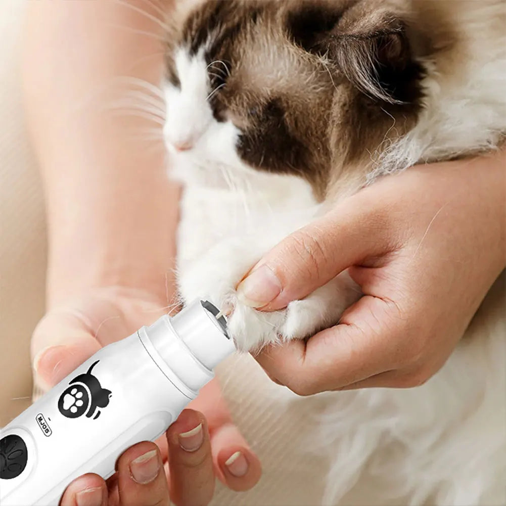 3-Speed Electric Pet Nail Grinder & Rechargeable Trimmer