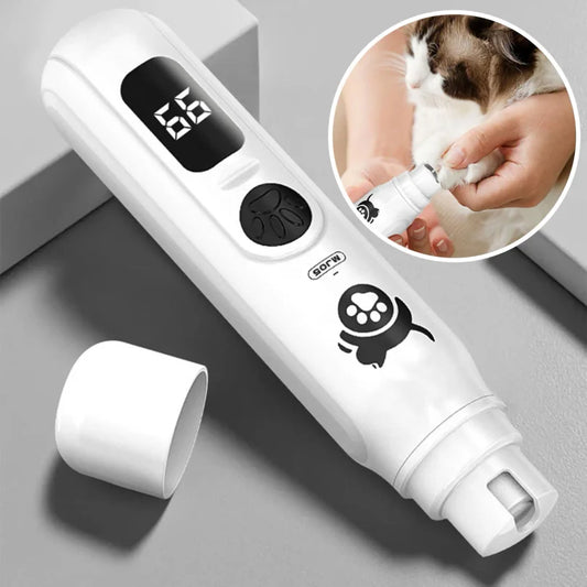 3-Speed Electric Pet Nail Grinder & Rechargeable Trimmer