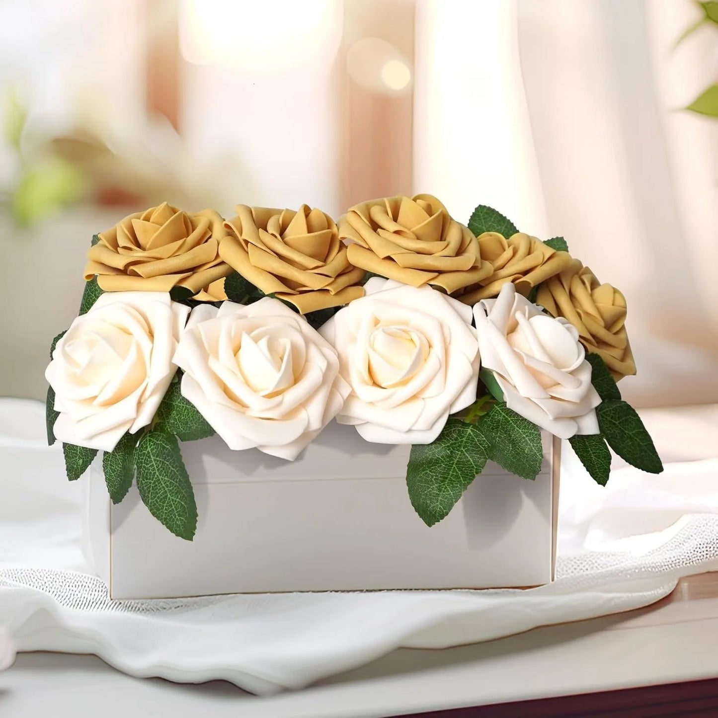 Rose Artificial Foam Flowers (10–100 pcs) — Wedding, Centerpieces & Gifts