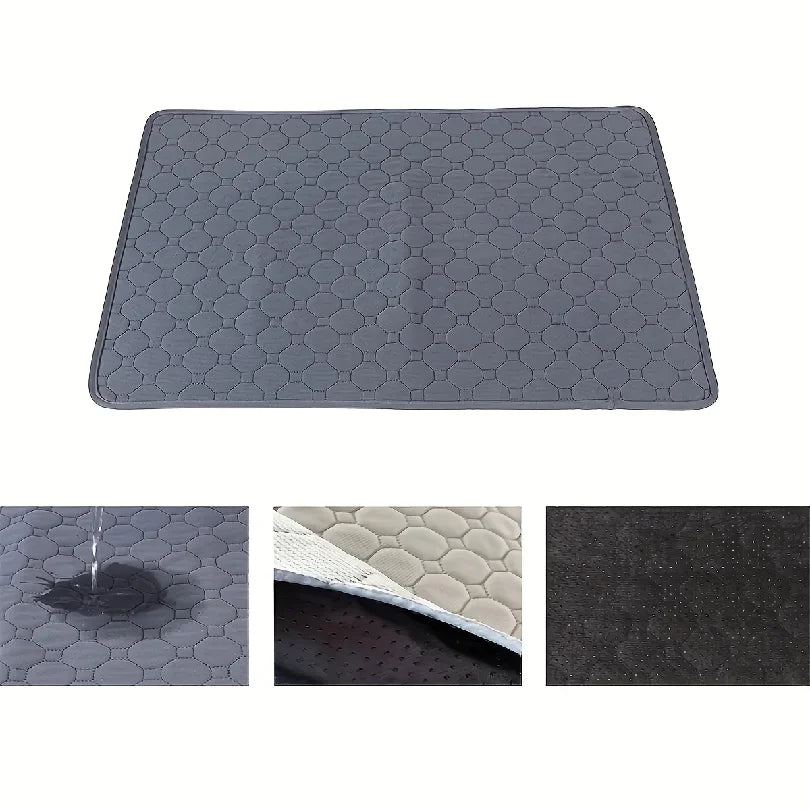 Reusable Washable Dog Pee Pad - Waterproof & Absorbent Training Mat