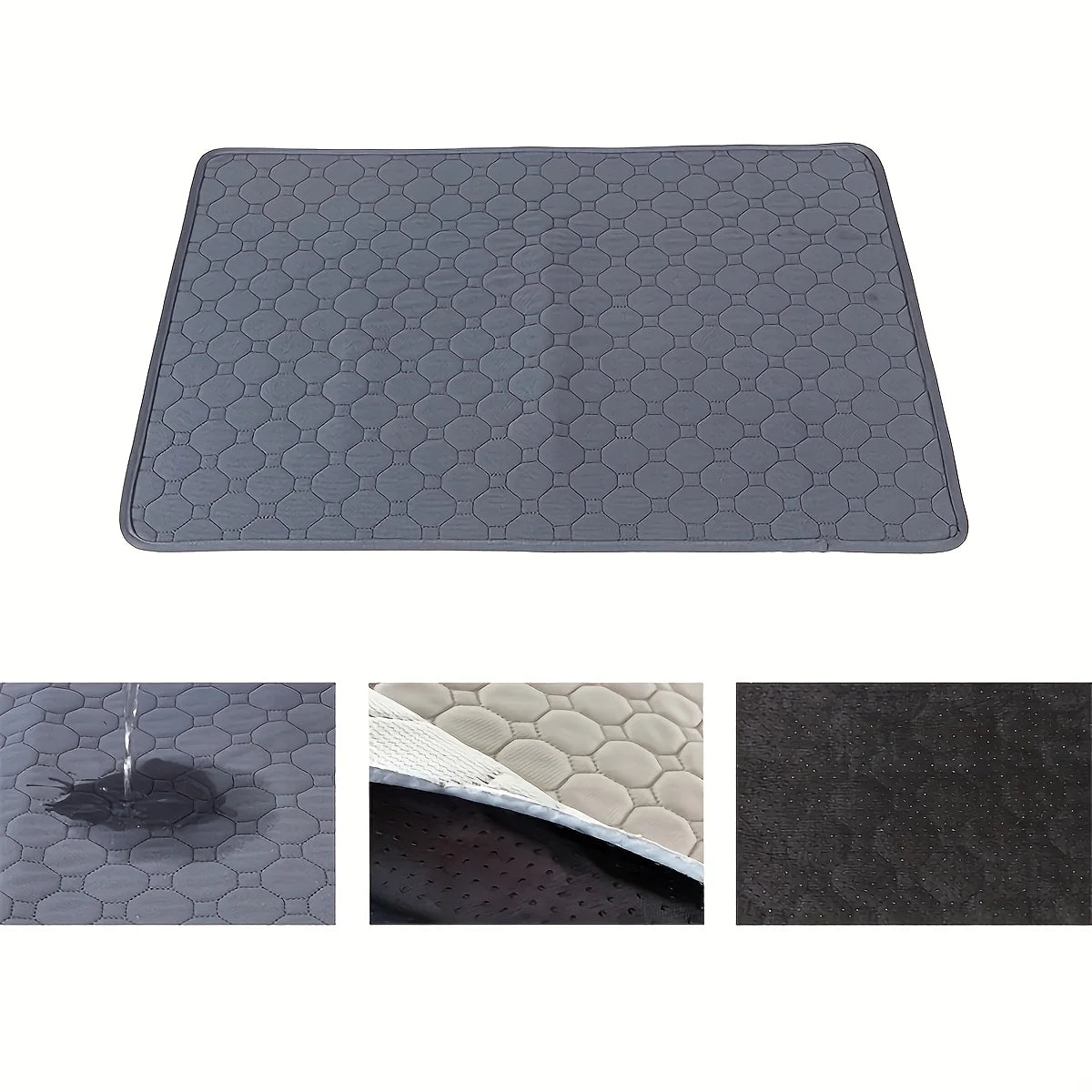 Reusable Washable Dog Pee Pad - Waterproof & Absorbent Training Mat