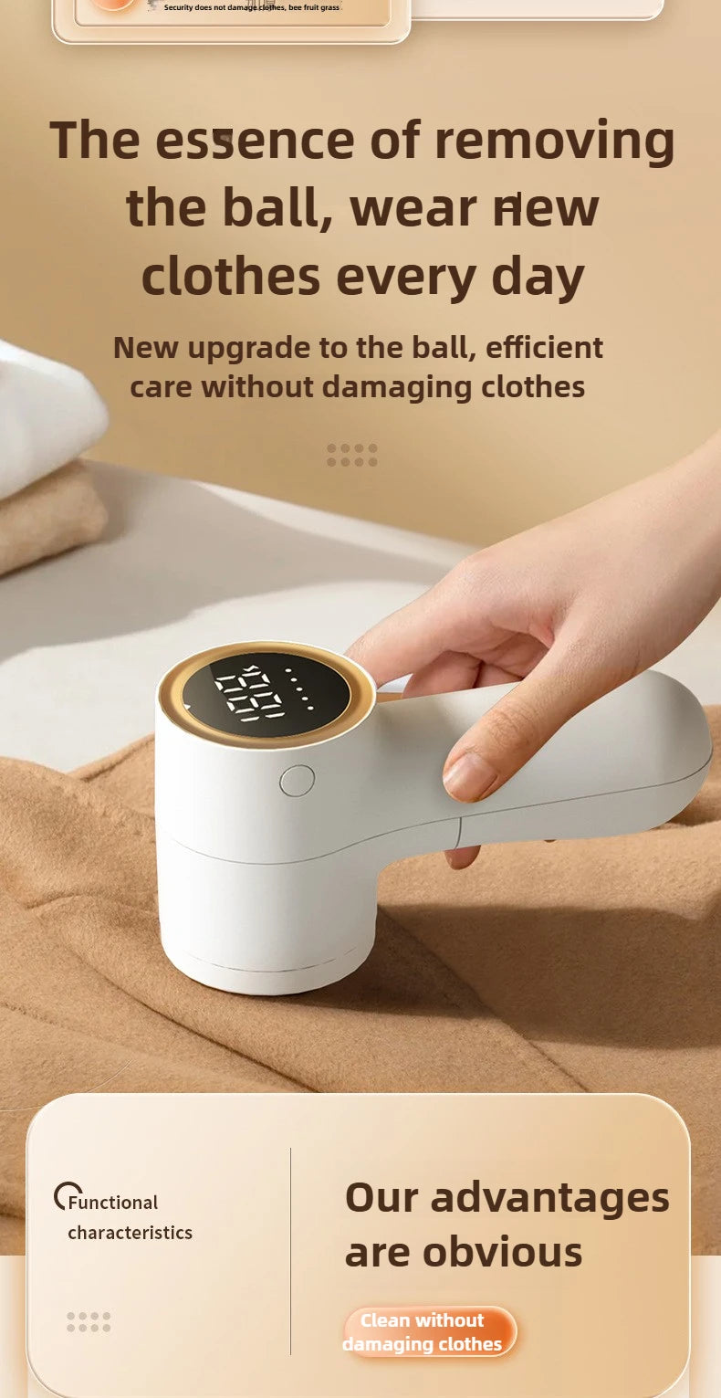 Digital Display Electric Lint Remover