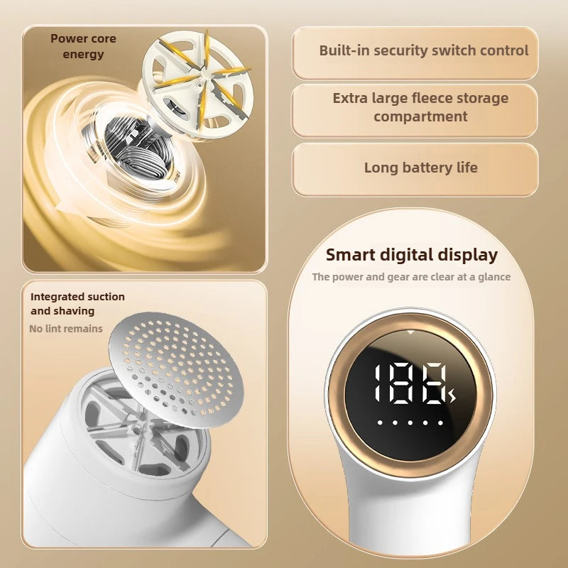Digital Display Electric Lint Remover