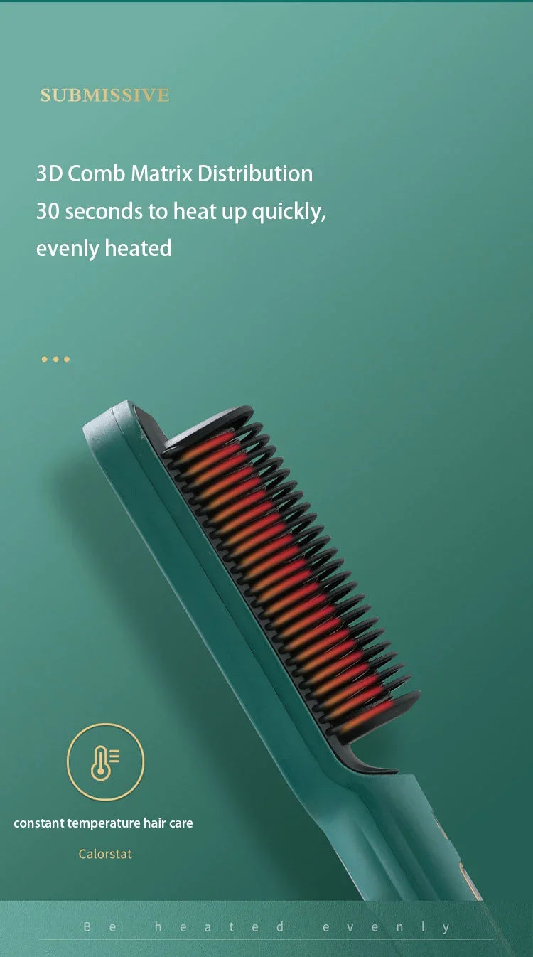 Professional Thermostatic Hair Straightening Brush