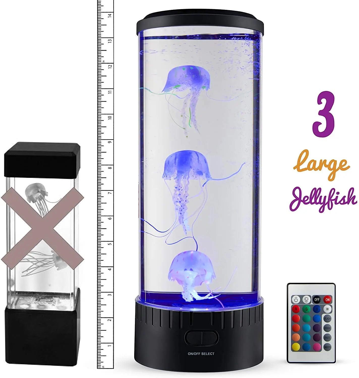 Remote Control Color Changing Jellyfish Lamp