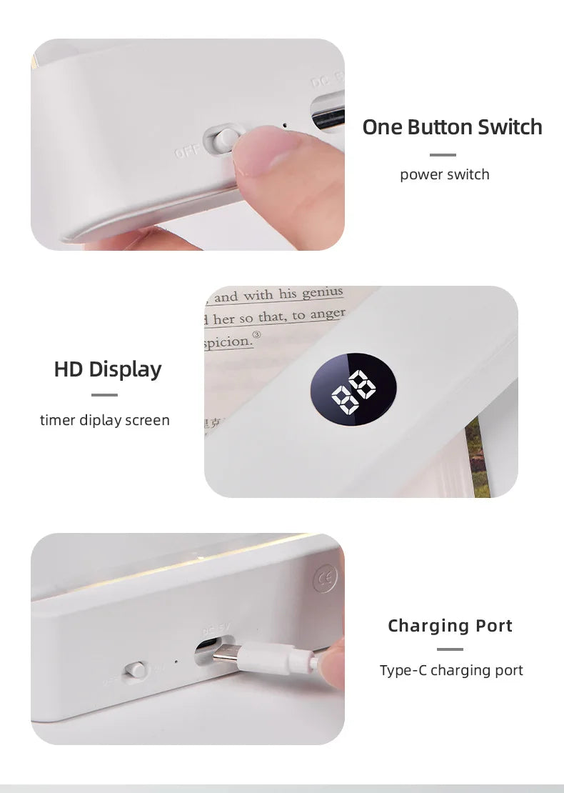Smart LED Flat Reading Light - Eye-Friendly