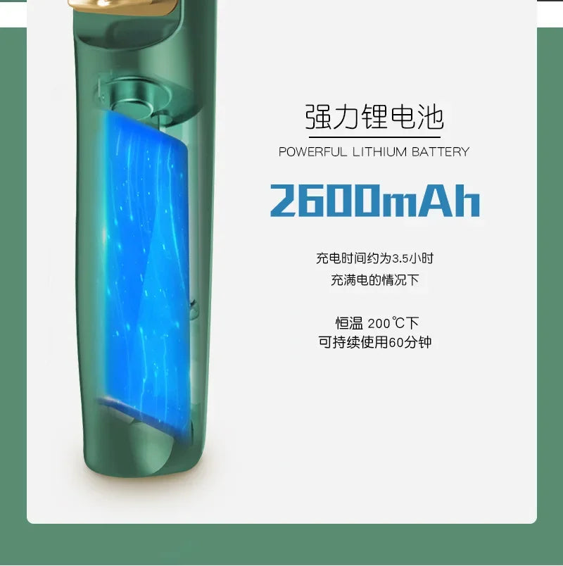 Mini Portable Cordless Hair Straightener
