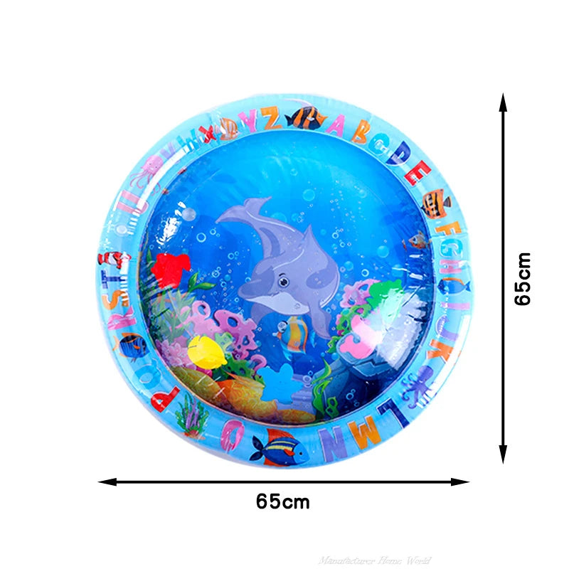 Sensory Water Play Mat for Cats - Interactive PVC Ocean Fish Toy