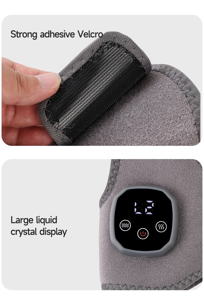 Electric Heat & Vibration Ankle Massager (Heated Wrap/Brace)