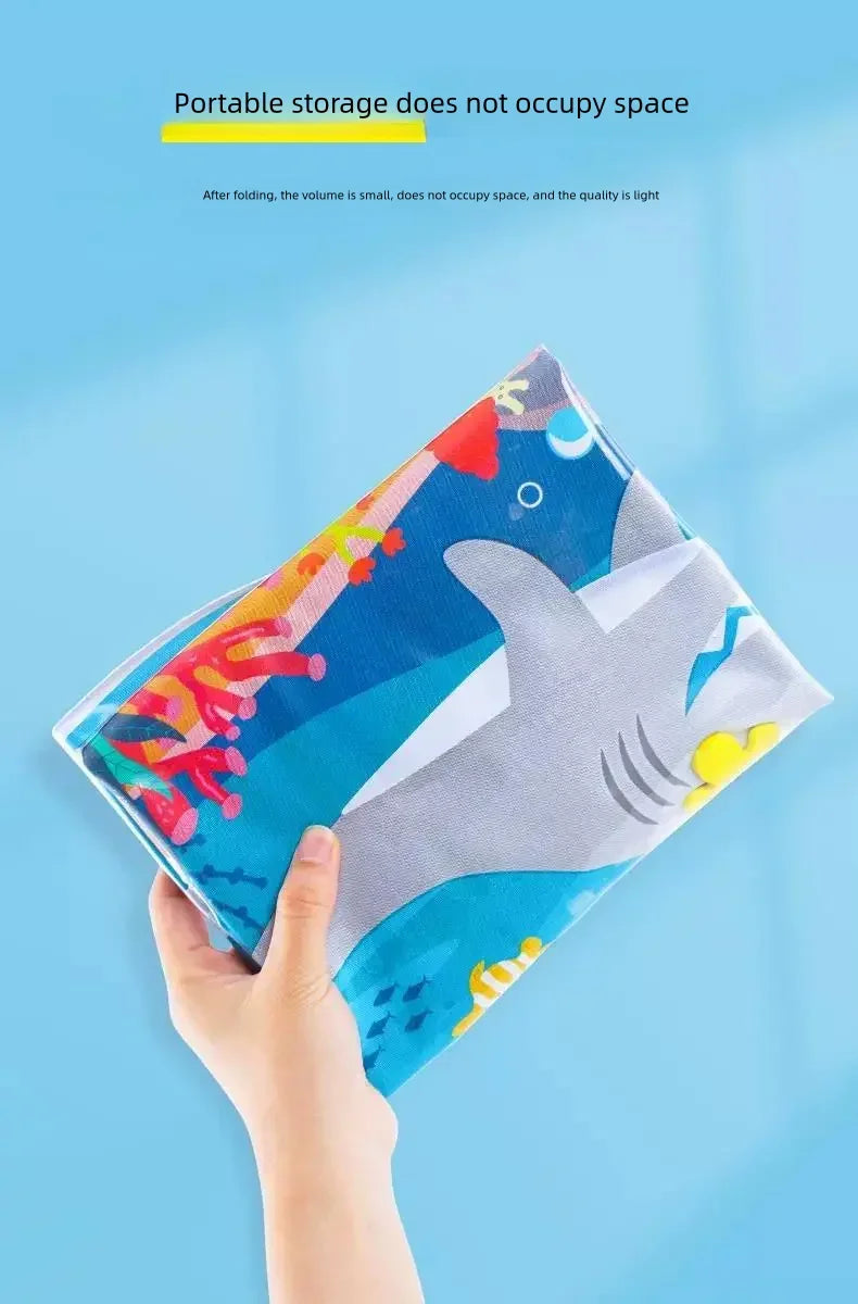 Sensory Water Play Mat for Cats - Interactive PVC Ocean Fish Toy