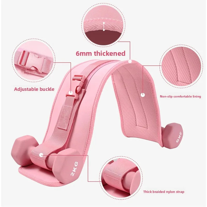 Hip Thrust Belt Pad (Scratch-Free) for Dumbbells & Plates — Home Gym Equipment