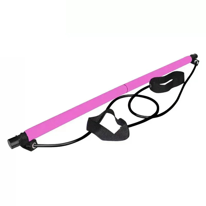 Adjustable Pilates Bar with Resistance Bands