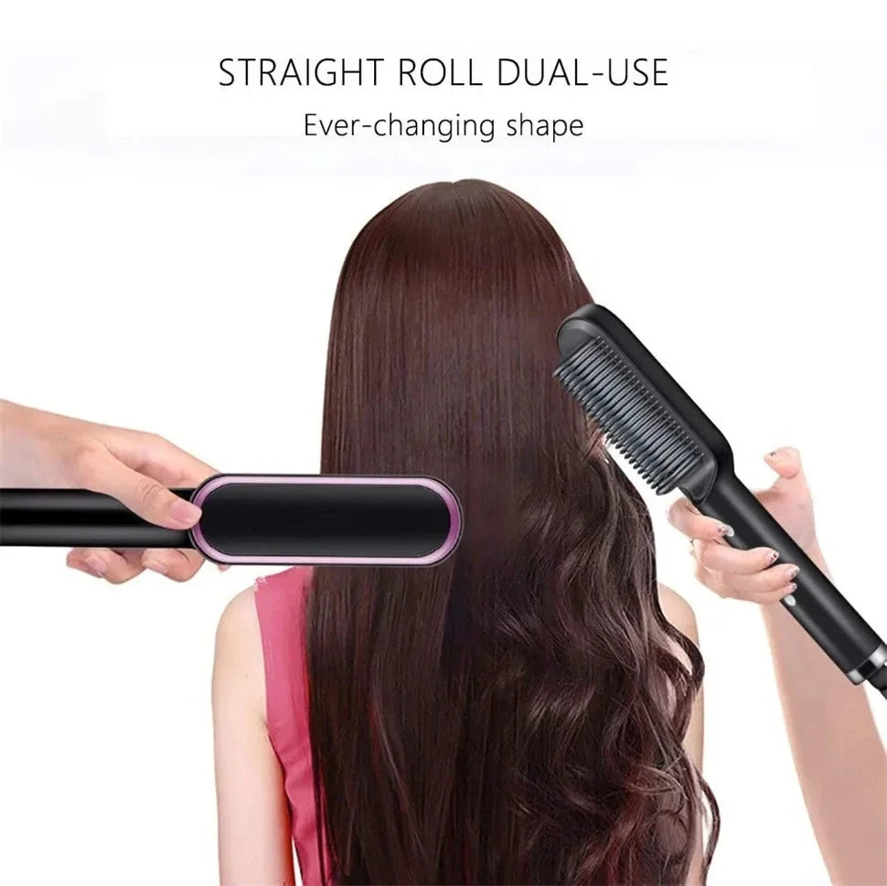 Professional Thermostatic Hair Straightening Brush