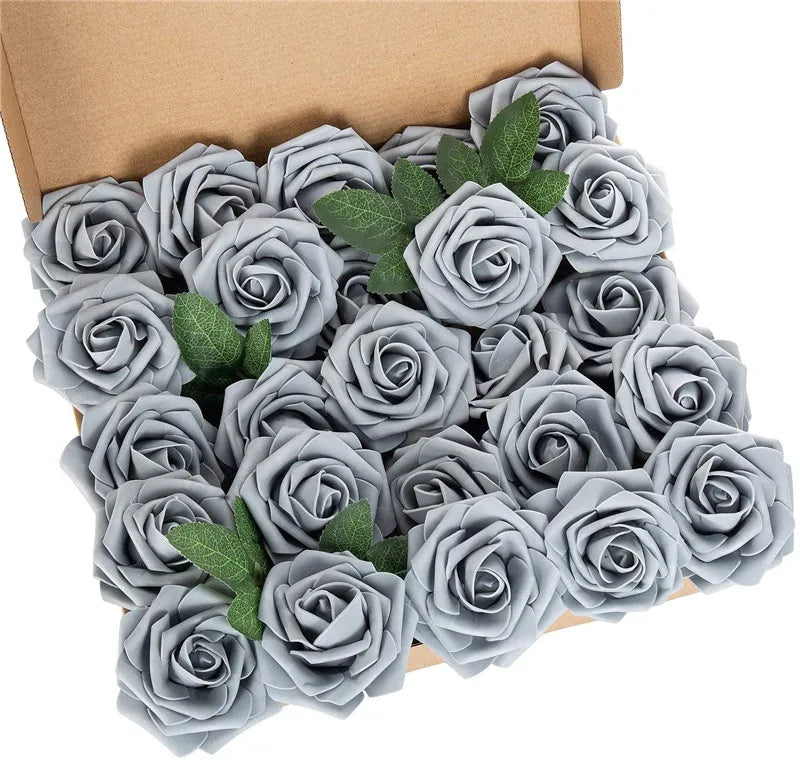 Rose Artificial Foam Flowers (10–100 pcs) — Wedding, Centerpieces & Gifts