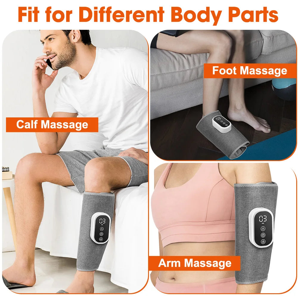 Cordless 360° Airbag Compression Leg Massager (3 Modes, Heating)