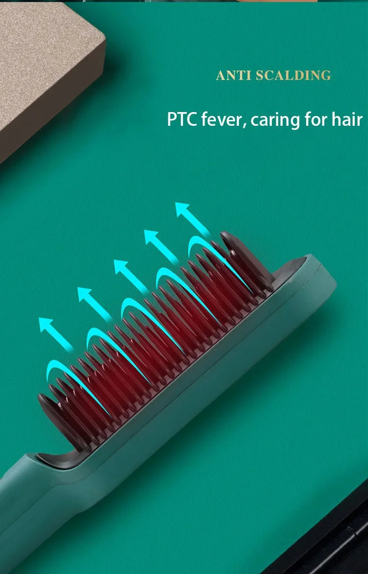 Professional Thermostatic Hair Straightening Brush