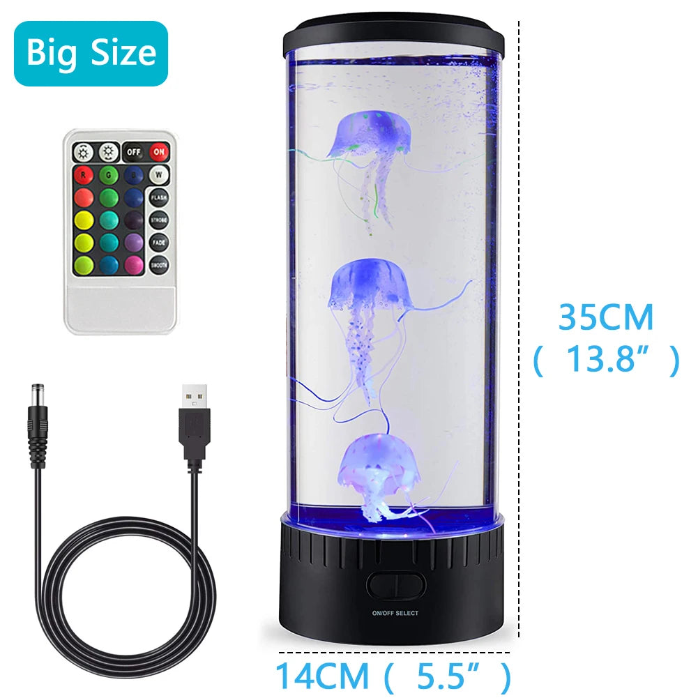 Remote Control Color Changing Jellyfish Lamp