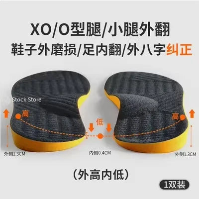 Arch Support Orthopedic Insoles (Flat Foot Correction, X/O Valgus) — Women/Men/Children