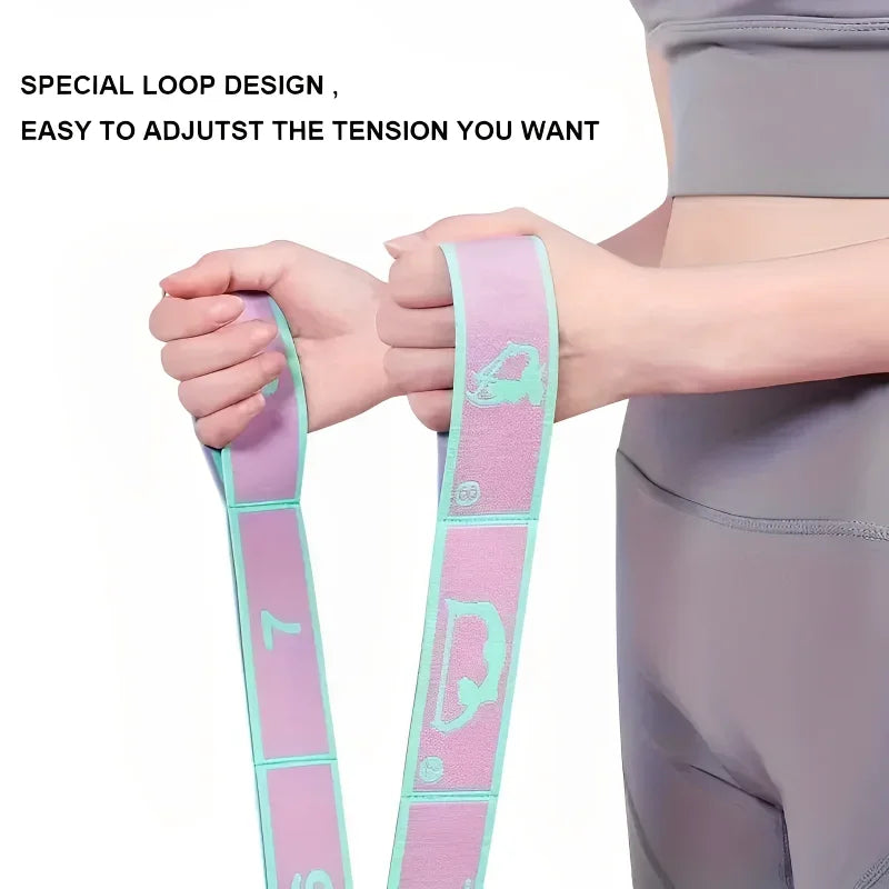 Yoga Stretching Belt (Elastic Resistance Strap) — Pilates & Dance