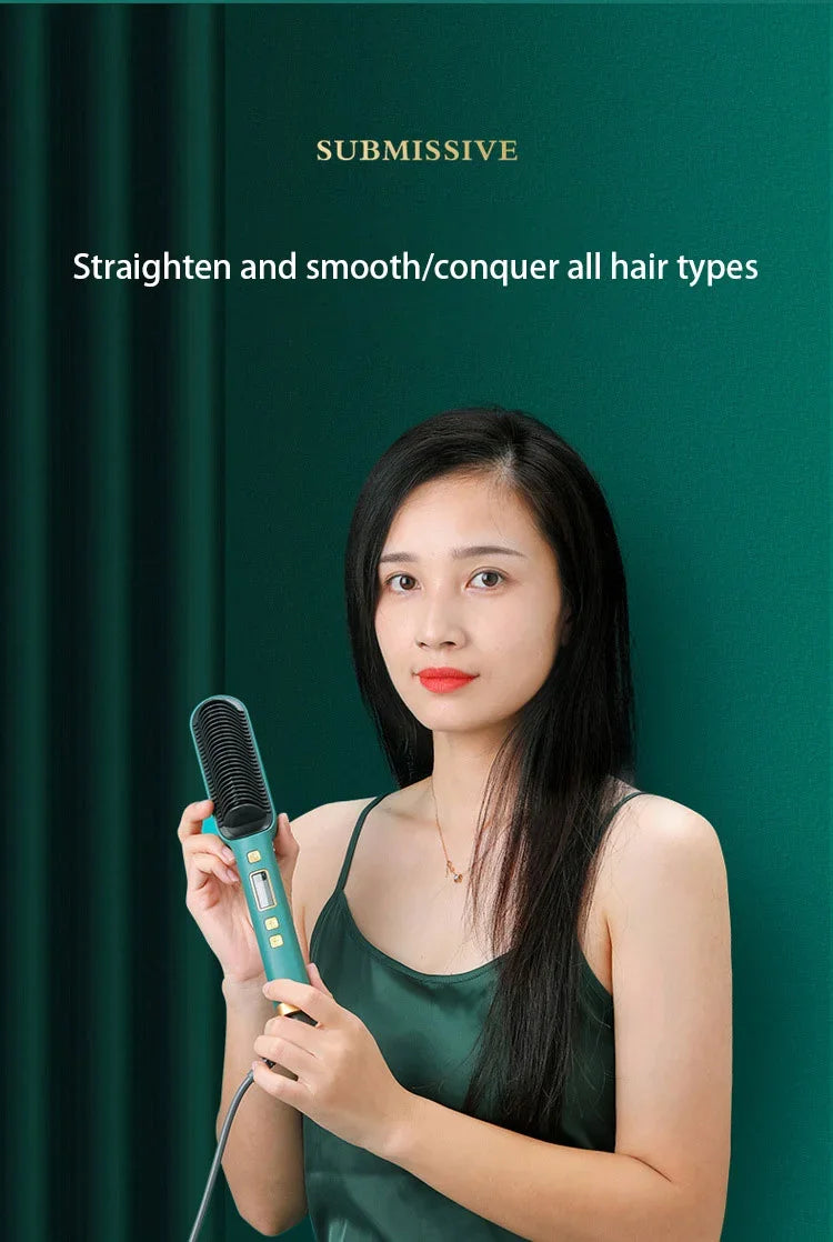 Professional Thermostatic Hair Straightening Brush