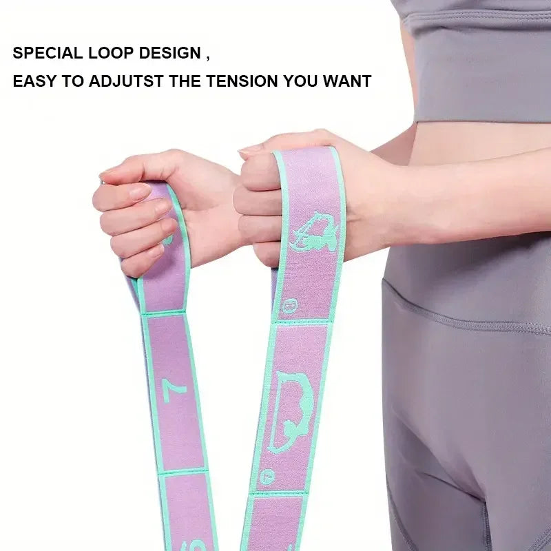 Yoga Stretching Belt (Elastic Resistance Strap) — Pilates & Dance