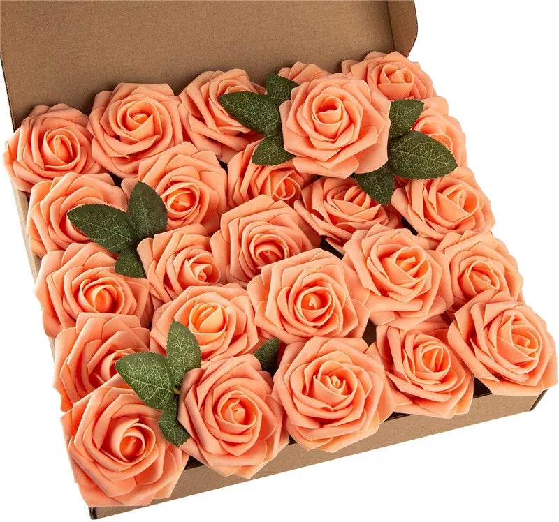 Rose Artificial Foam Flowers (10–100 pcs) — Wedding, Centerpieces & Gifts
