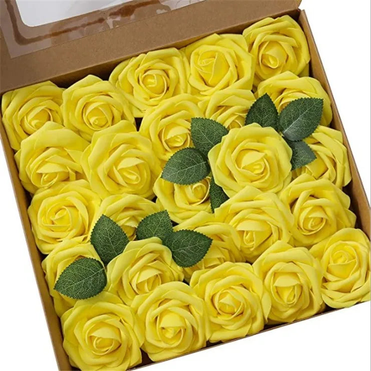 Rose Artificial Foam Flowers (10–100 pcs) — Wedding, Centerpieces & Gifts