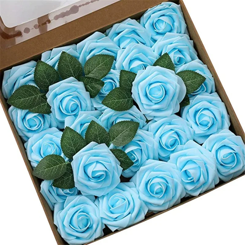 Rose Artificial Foam Flowers (10–100 pcs) — Wedding, Centerpieces & Gifts