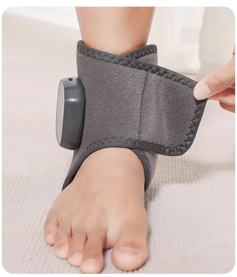 Electric Heat & Vibration Ankle Massager (Heated Wrap/Brace)