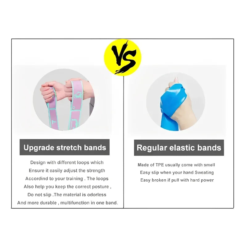 Yoga Stretching Belt (Elastic Resistance Strap) — Pilates & Dance